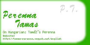 perenna tamas business card
